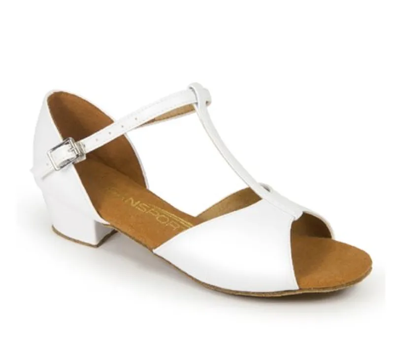 Børn Dansebutikken Pige Dansesko-Hvid dansesko til piger Dansport