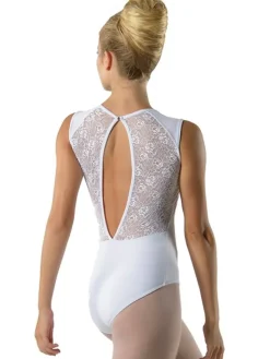 Dame Dansebutikken Balletdragter Damer-Hvid dragt m. blonde fra ballet Rosa