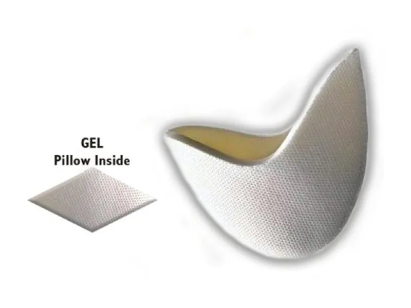 Dansebutikken Balletsko Tilbehør-Hvide tå beskyttere i skum med gelepude