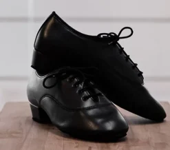 Dame Dansebutikken Orgelsko Damer|Drenge Dansesko-International contra dansesko i sort skind