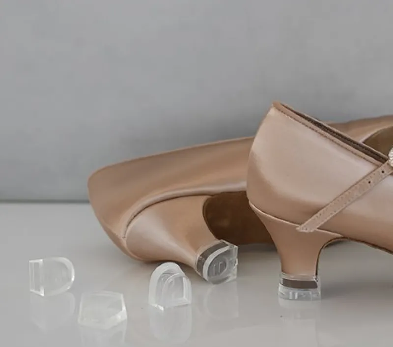 Dame Dansebutikken Pige Dansesko|Brudesko-International standardsko med skrårem - junior hæl