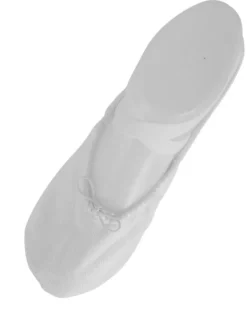 Dansebutikken Balletsko Bløde-Kanvas hvid softballetsko/springsko Wear Moi