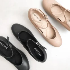 Dame Dansebutikken Andre Sko Ballet/moderne Dans|Karatersko-Karakter dansesko i beige blødt skind