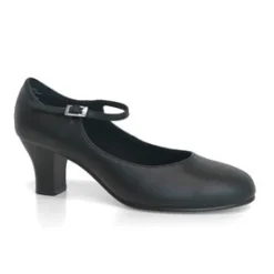 Dame Dansebutikken Andre Sko Ballet/moderne Dans|Karatersko-Karakter dansesko i sort blød skind