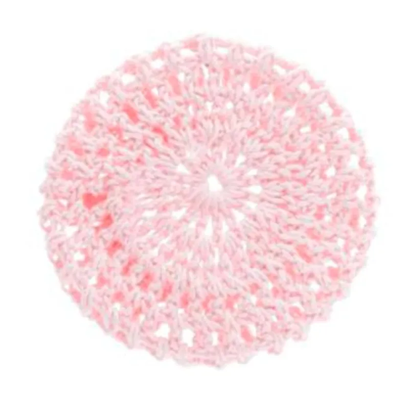 Dansebutikken Gymnastik Hårtilbehør|Hårtilbehør Til Ballet-Katz dance hårnet i hæklet strik rosa