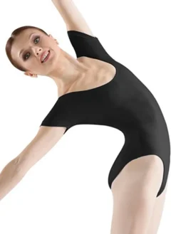 Dame Dansebutikken Dragter Damer|Balletdragter Damer-Kortærmet dragt fra Bloch i sort