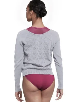 Dame Dansebutikken Dragter Damer-Lang bomuldsstrik fra Bloch - lysgrå