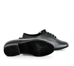 Dame Dansebutikken Orgelsko Damer|Drenge Dansesko-Lav trænings dansesko sort skind