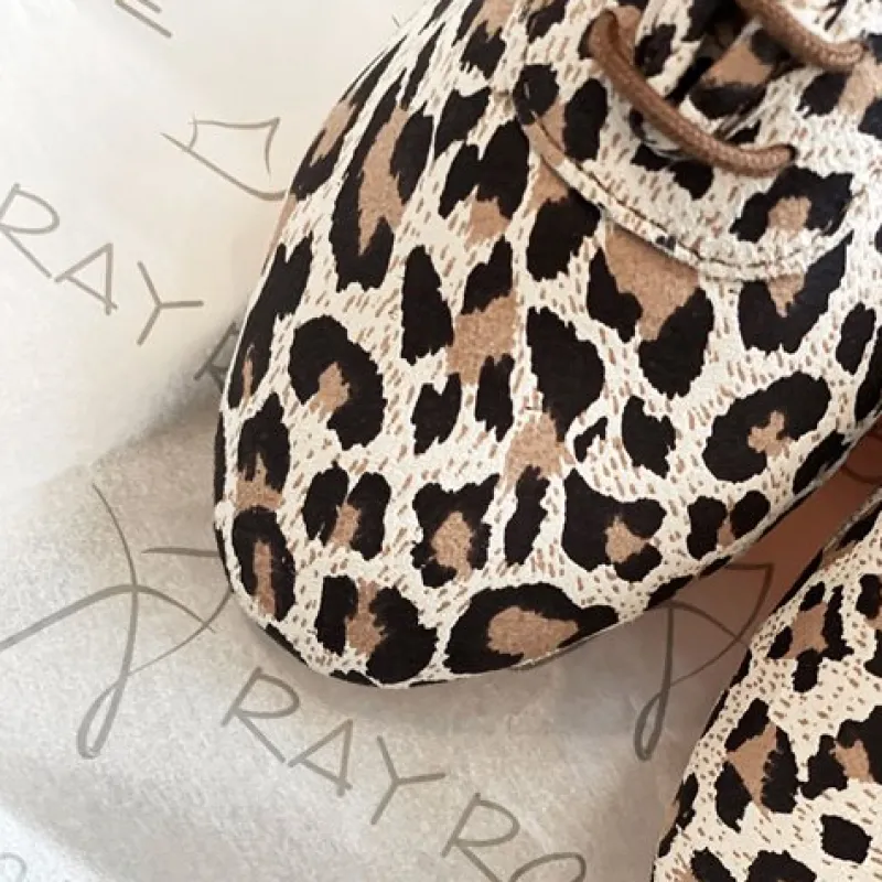 Dame Dansebutikken Træningssko Damer|Social Dansesko-Leopard dansesko træning Ray Rose