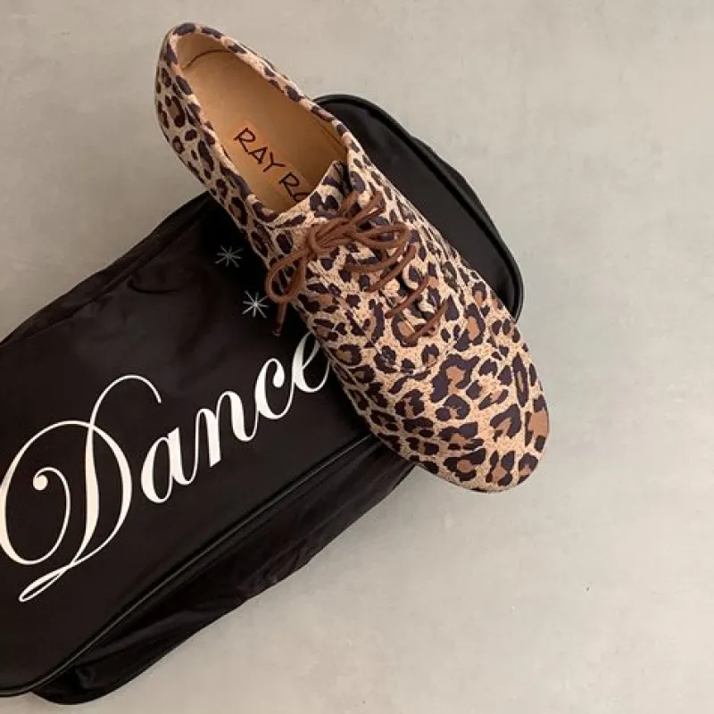 Dame Dansebutikken Træningssko Damer|Social Dansesko-Leopard dansesko træning Ray Rose