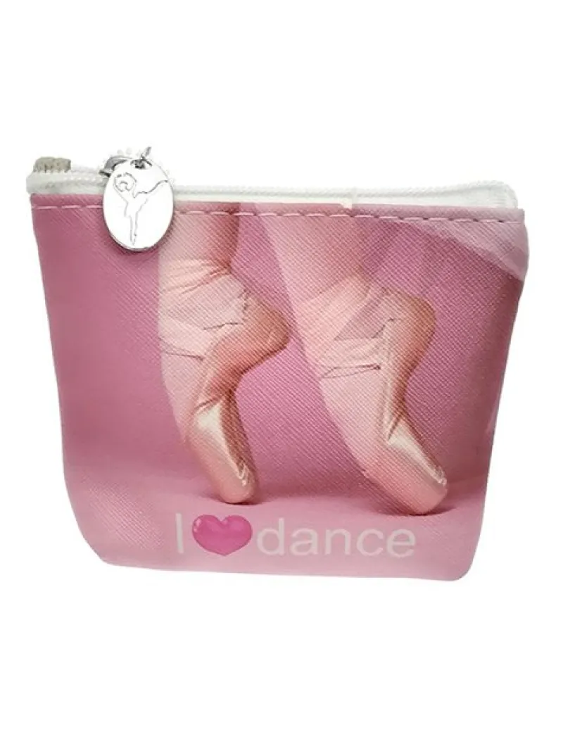 Dansebutikken Andet Til Ballet-Lille rosa balletpung med flot ballet motiv