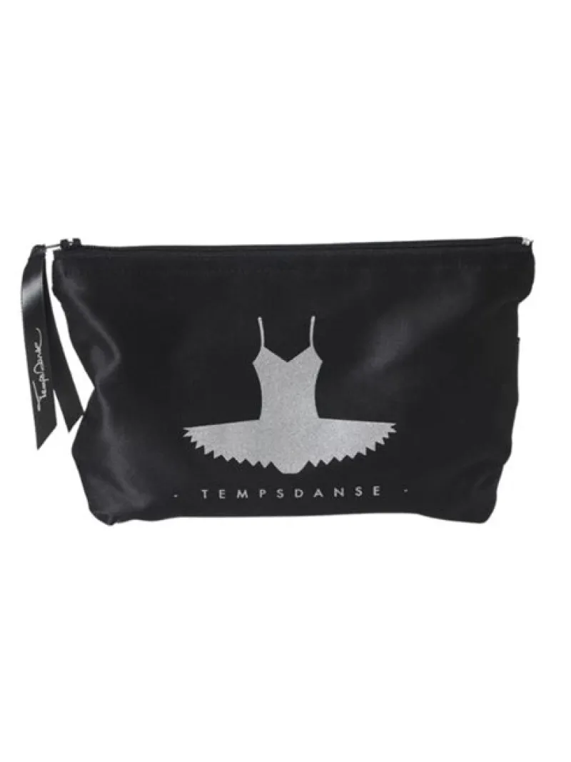 Dansebutikken Andet Til Ballet|Dansetasker-Makeup pung med sort tutu print fra TempsDanse