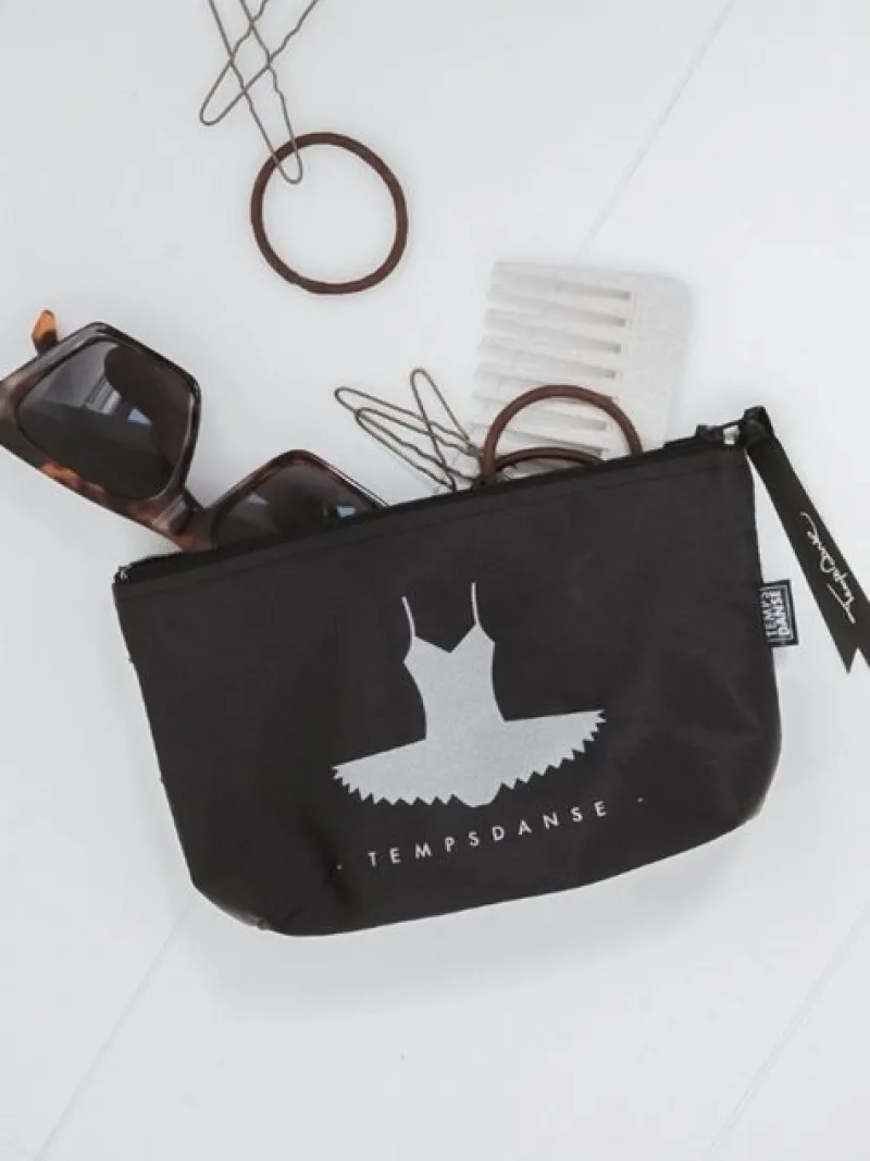 Dansebutikken Andet Til Ballet|Dansetasker-Makeup pung med sort tutu print fra TempsDanse