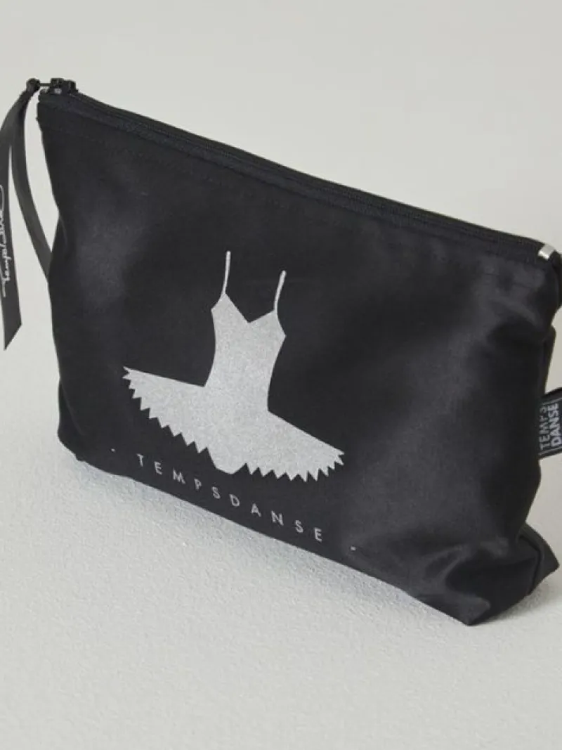 Dansebutikken Andet Til Ballet|Dansetasker-Makeup pung med sort tutu print fra TempsDanse