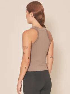 Dame Dansebutikken Pilates Overdele|Yogatoppe-Moonchild brun tank top