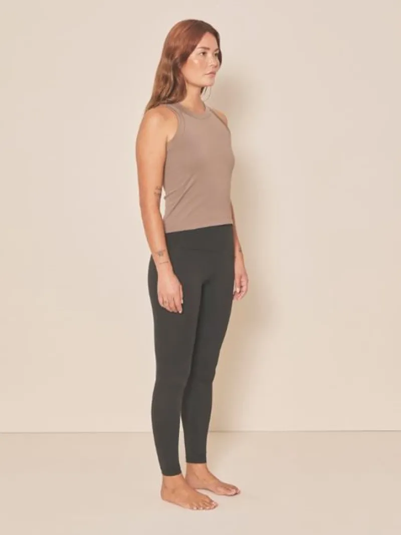 Dame Dansebutikken Pilates Overdele|Yogatoppe-Moonchild brun tank top