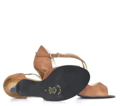 Dame Dansebutikken Salsasko Damer|Tangosko Damer-Nueva Epoca Tessa smuk brun dansesko