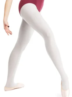 Dame Dansebutikken Strømpebukser Til Ballet|Ballet Trikot Børn-Pridance ballet trikot hvid microfiber - 3 PAR DKK 160