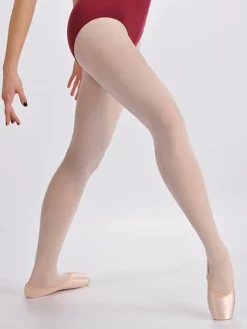 Dame Dansebutikken Strømpebukser Til Ballet|Ballet Trikot Børn-Pridance ballet trikot rosa microfiber - 3 PAR DKK 160