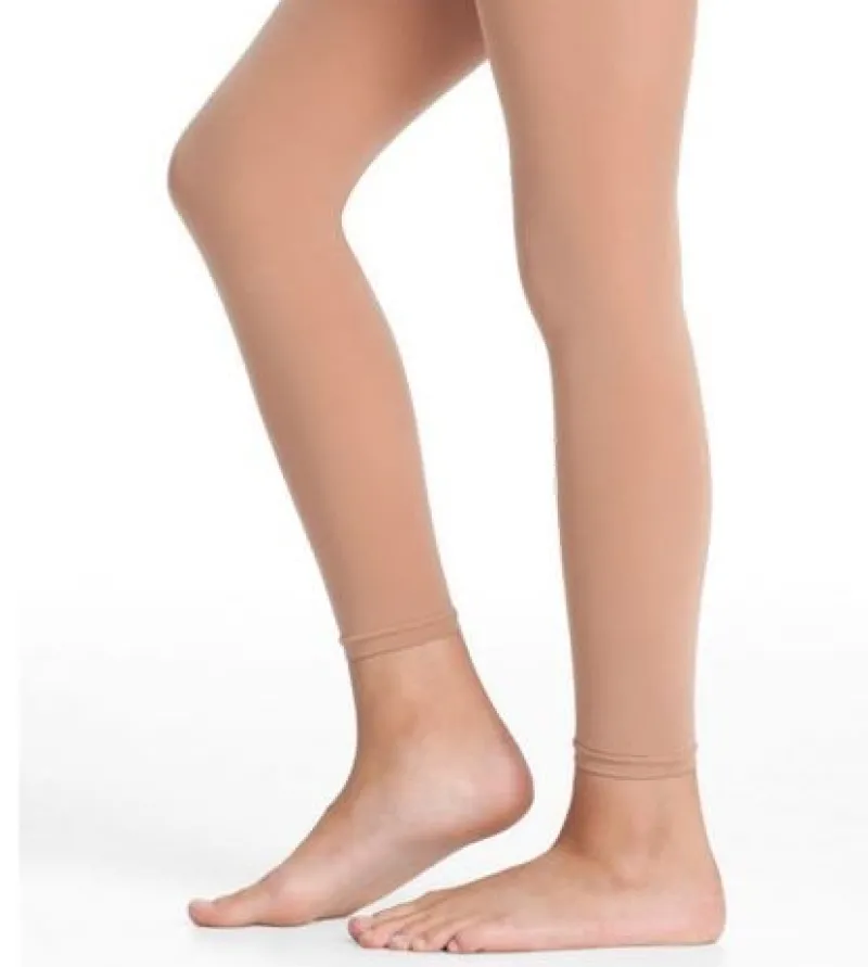 Dame Dansebutikken Strømpebukser Til Gymnastik|Underdele Damer-Pridance lys brun tights uden fødder - 3 PAR DKK 250