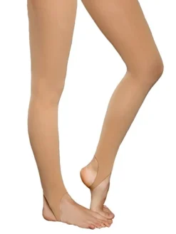 Dame Dansebutikken Strømpebukser Til Gymnastik|Strømpebukser Til Ballet-Pridance lys brun tights m. strop - 3 PAR DKK 220