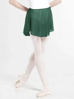 Børn Dansebutikken Ballet Underdele Børn-Pull-on skørt i mørkegrøn til børn fra WearMoi