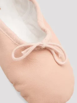 Dansebutikken Balletsko Bløde-Rosa balletsko/springsko i skind m.fuldsål Bloch