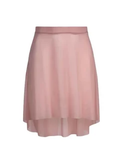 Dame Dansebutikken Skørter Til Skøjteløb|Ballet Underdele Damer-Rosa pull on mesh skørt fra Mara Dancewear