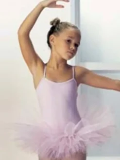 Børn Dansebutikken Balletkjole Piger-Rosa tutudragt Seré med 4 lag tyl