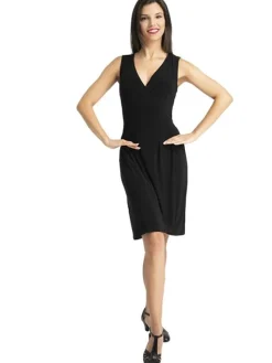 Dame Dansebutikken Dansekjoler Damer-Rumpf sort slå om dansekjole til damer