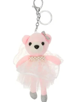 Børn Dansebutikken Andet Til Ballet|Balletting Børn-Sød ballet bamse nøglering i rosa