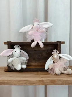 Børn Dansebutikken Andet Til Ballet|Balletting Børn-Sød balletkanin nøglering i hvid