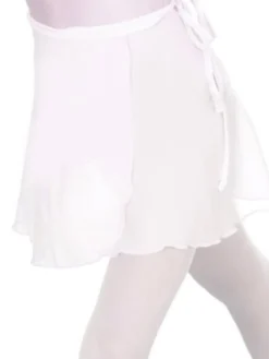 Dame Dansebutikken Underdele Damer|Ballet Underdele Damer-Seré hvid chiffon slå om skørt