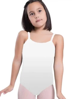 Børn Dansebutikken Dragter Piger|Balletdragter Børn-Seré hvid dragt m.stropper ballet/gymnastik