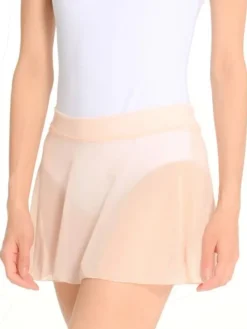 Dame Dansebutikken Skørter Til Skøjteløb|Underdele Damer-Seré pudder farvet pull on mesh skørt