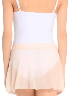 Dame Dansebutikken Skørter Til Skøjteløb|Underdele Damer-Seré pudder farvet pull on mesh skørt