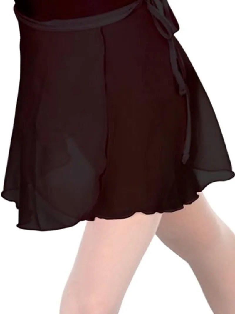 Børn Dansebutikken Underdele Piger|Gymnastikkjole Piger-Seré sort chiffon slå om skirt piger