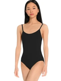 Dame Dansebutikken Dragter Damer|Balletdragter Damer-Seré sort dragt m. justerbare stropper