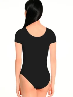 Børn Dansebutikken Dragter Piger|Balletdragter Børn-Seré sort dragt med korte ærmer ballet/gymnastik