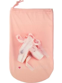 Dansebutikken Andet Til Ballet|Balletsko Tilbehør-Sko pose peach til balletsko I love dance