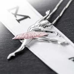 Børn Dansebutikken Andet Til Ballet|Balletting Børn-Sølv halskæde balletdanser rosa tutu sugar plum fairy