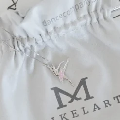 Børn Dansebutikken Andet Til Ballet|Balletting Børn-Sølv halskæde balletdanser rosa tutu sugar plum fairy