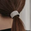 Dansebutikken Rhinsten/smykker|Hår Accessories-Sølv rhinsten hårtårn med elastik