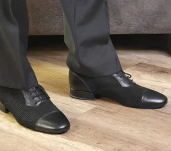Dansebutikken Tangosko Herrer|Salsasko Herrer-Smart dansesko til herrer med nålestriber
