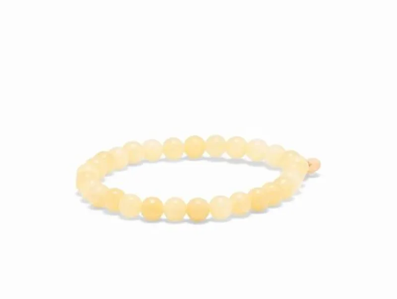 Dansebutikken Andet Til Yoga-SOÏ armbånd 6mm - gul jade