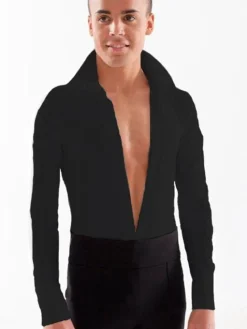 Dansebutikken Dansetøj Dreng|Dansetøj Herrer-Sort danseskjorte dreng/herrer Intermezzo