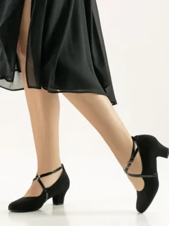 Dame Dansebutikken Standardsko Damer|Social Dansesko-Sort dansesko Tabea med aftagelig sål Werner Kern