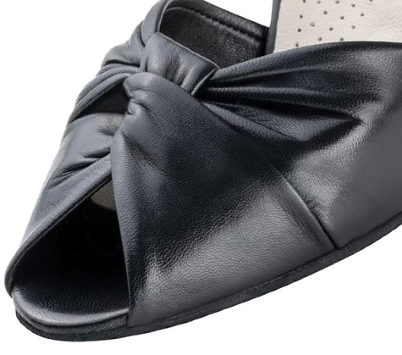 Dame Dansebutikken Salsasko Damer|Latinsko Damer-Sort dansesko Vera med lav hæl Werner Kern