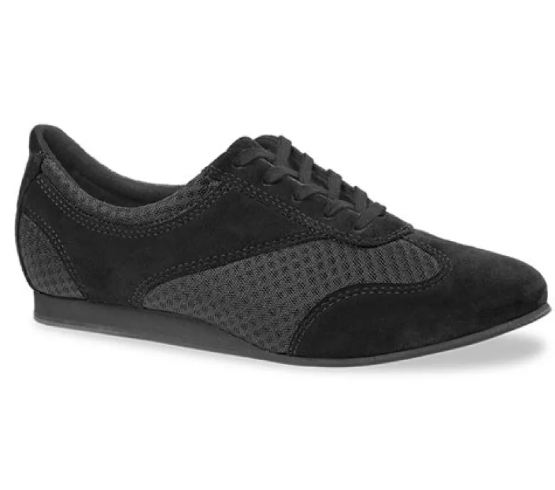 Dame Dansebutikken Swingsko Damer|Linedance Sko Damer-Sort dansesneakers vario pro med fuld sål