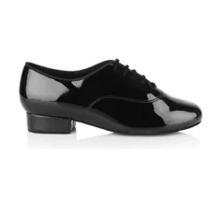 Børn Dansebutikken Drenge Dansesko-Sort drenge standard dansesko i lak Rayrose